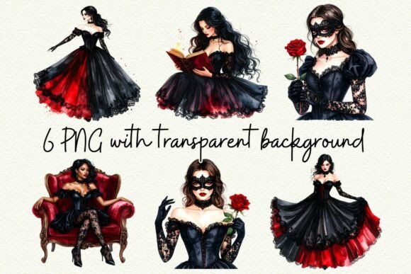 Download Gothic Girl PNG Dark Romance Clipart - Dark romance clipart Collection