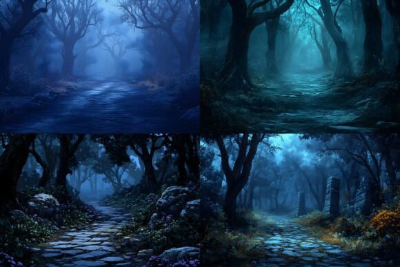 Download Halloween Forest Photo Backgrounds - Premium Resources
