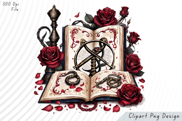 Download Enchanted Grimoires Dark Romance Clipart - Dark romance clipart Collection