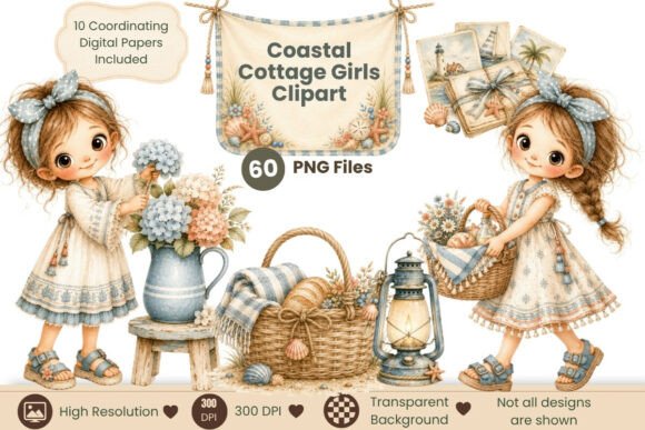 Download Coastal Cottage Girls Clipart - Girls Collection