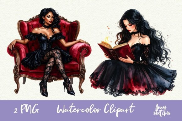 Download Gothic Woman PNG Dark Romance Clipart - Premium Resources