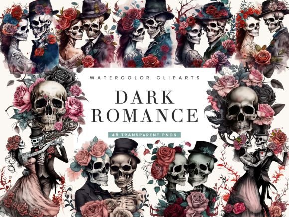 Download Watercolor Dark Romance Clipart - Dark romance clipart Collection