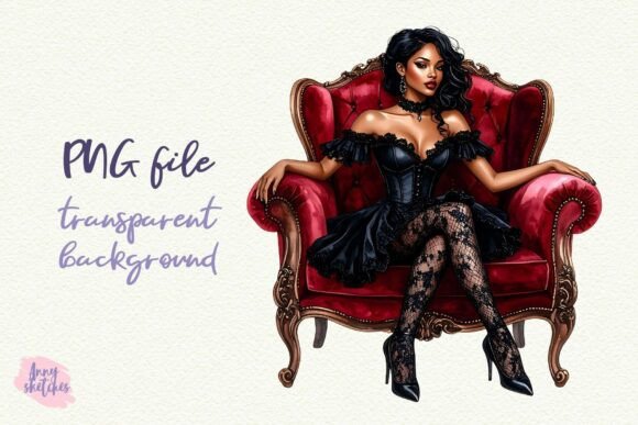 Download Gothic Woman PNG Dark Romance Clipart - Premium Resources