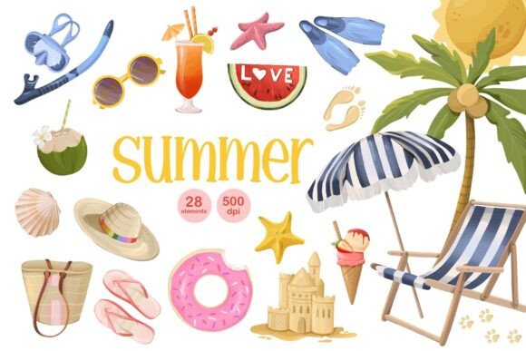 Download Summer Vibe Clipart, Beach Party Graphic - Vibe Collection